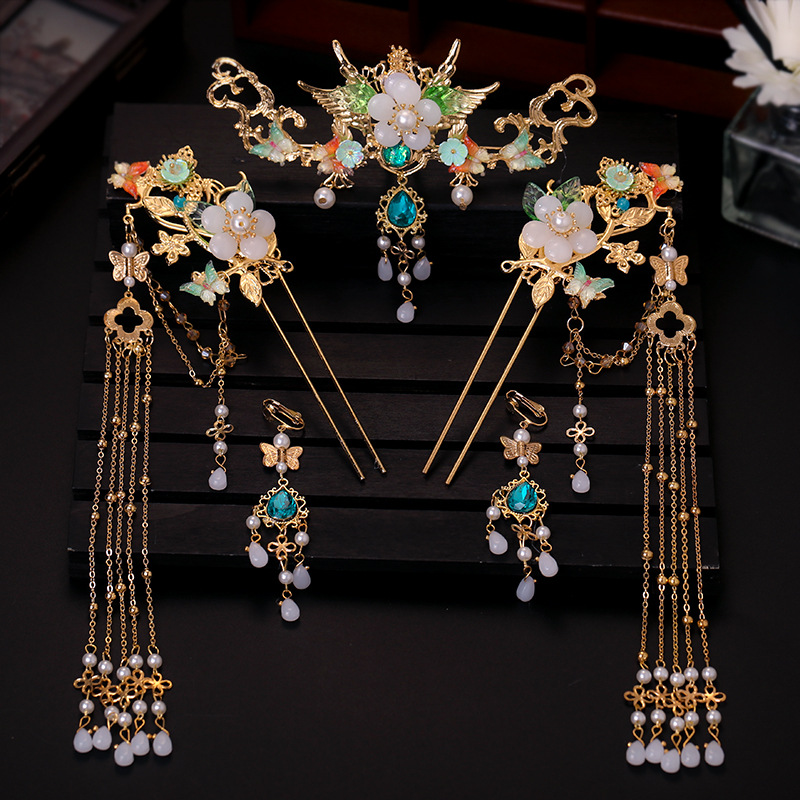 Hanbok Hair Pin - Chinese Hair Stick Set Tiaras Headpiece