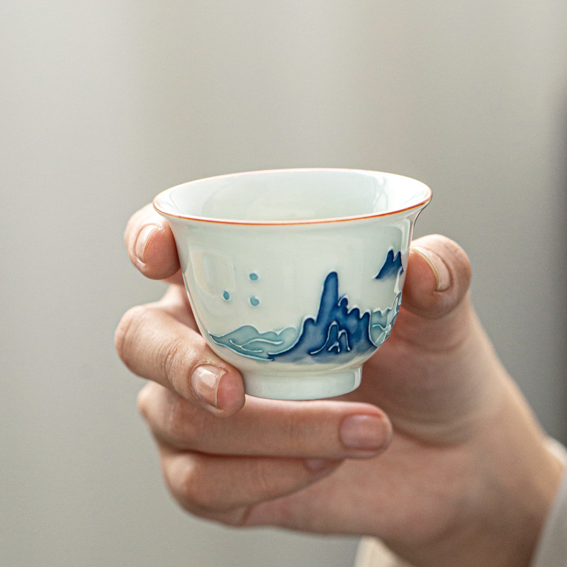 Tay Kung Fu Trà Hộ Gia Đình Đơ - đánh giá và giá Celadon Ceramic Cup
