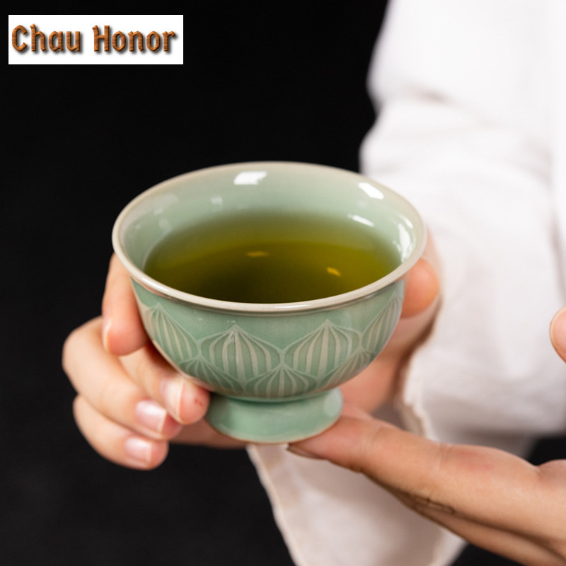 100ml Handmade Longquan Celado - đánh giá và giá Celadon Ceramic Cup