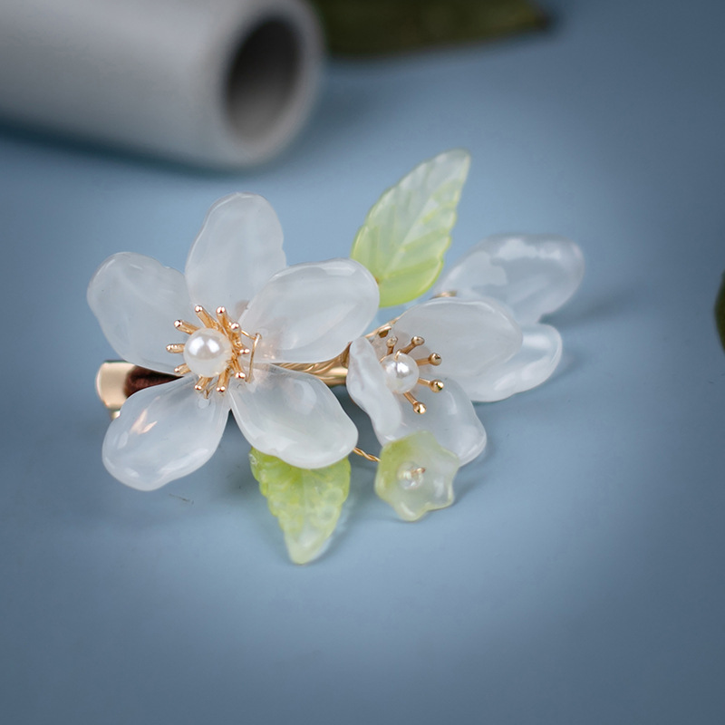 Hoa Thủy Tinh Kẹp Tóc Cổ Trung - đánh giá và giá Hanbok Hair Pin