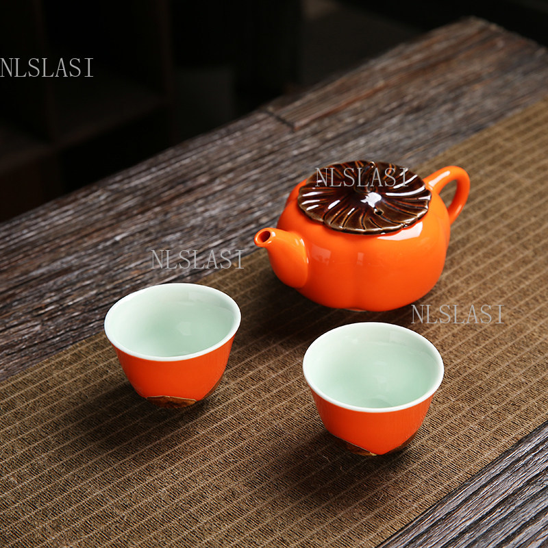 Orange Red Ceramic Tea Set wit - đánh giá và giá Celadon Ceramic Cup