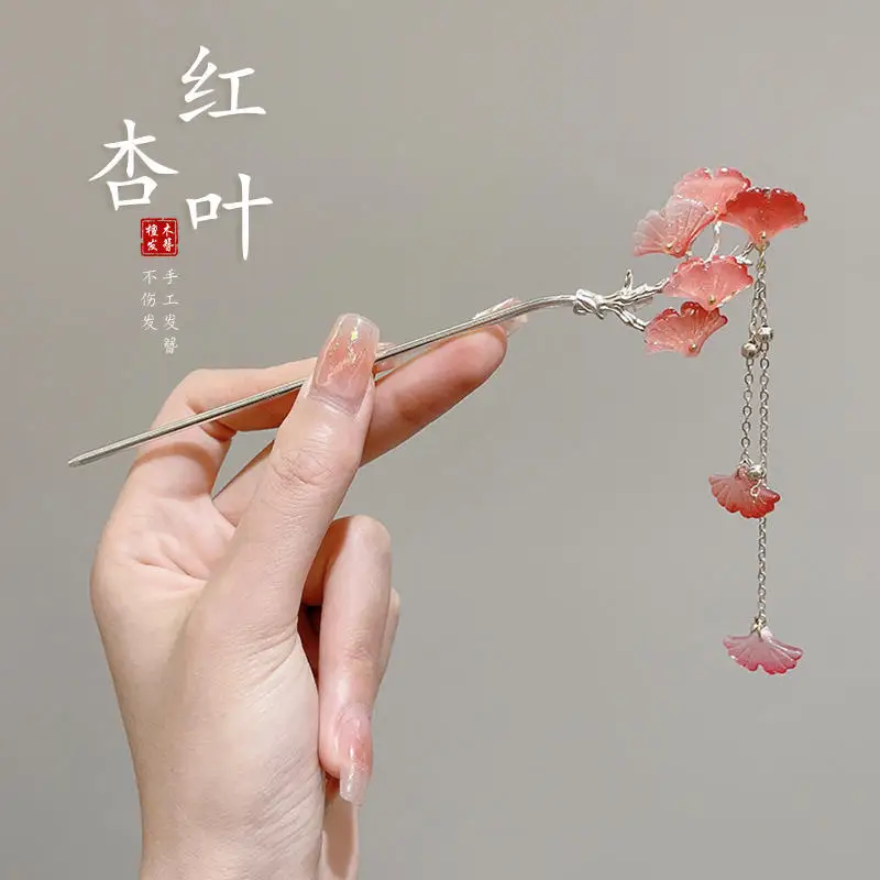 Ginkgo Leaf Hair Stick Yellow  - đánh giá và giá Hanbok Hair Pin