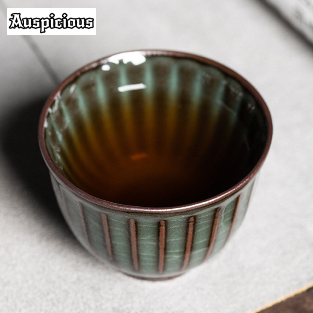 85ml Handmade Ge Kiln Iron Bod - đánh giá và giá Celadon Ceramic Cup